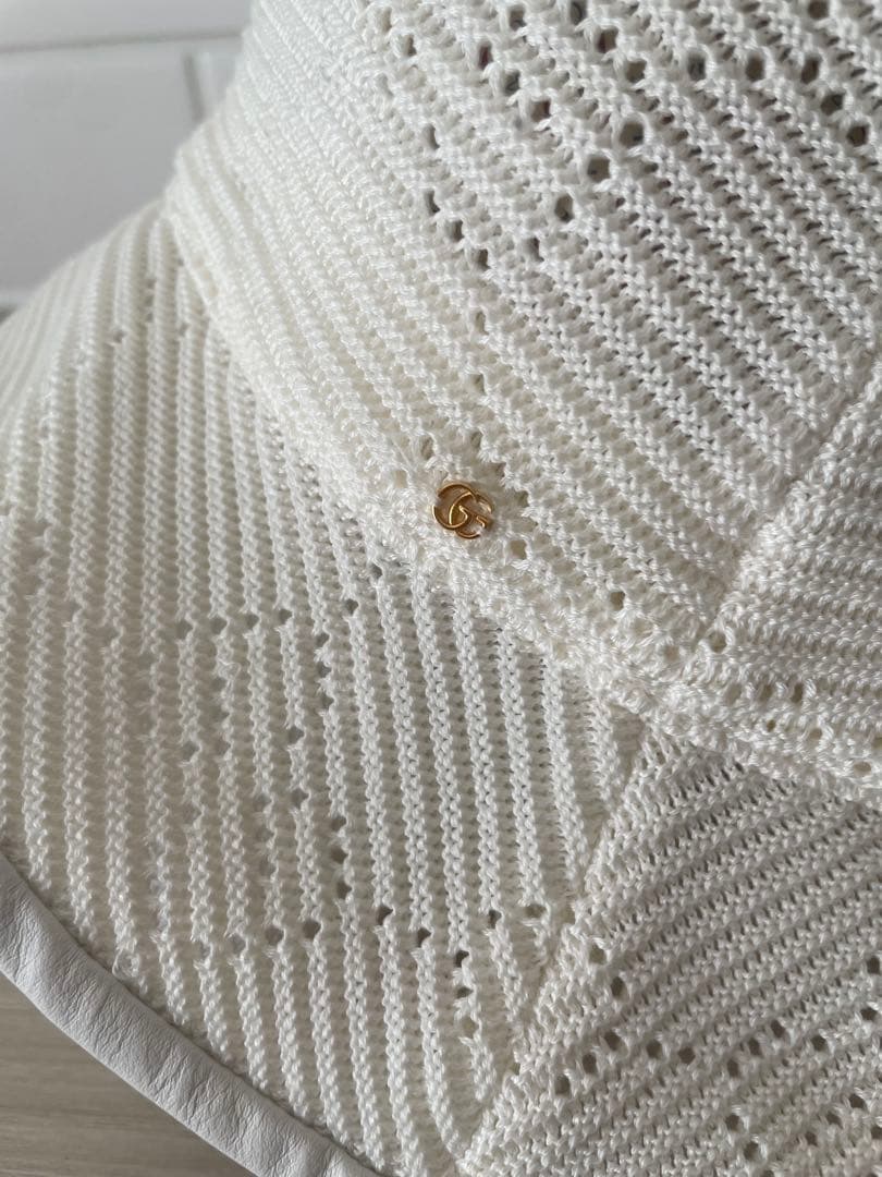 GGケーブルニット　フェドラハット　GUCCI