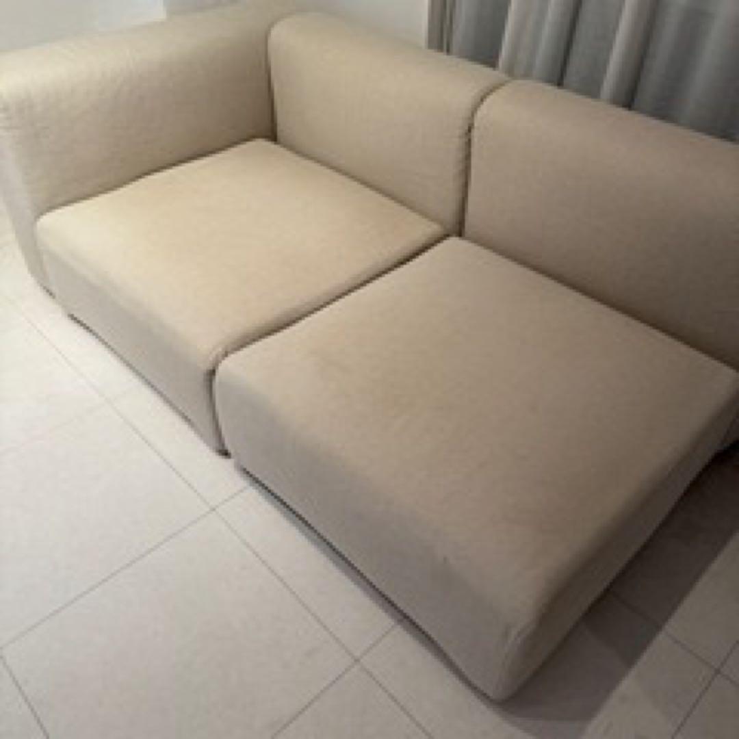 モンブラン　格安　無印良品 ユニットソファ 大　カバー付き