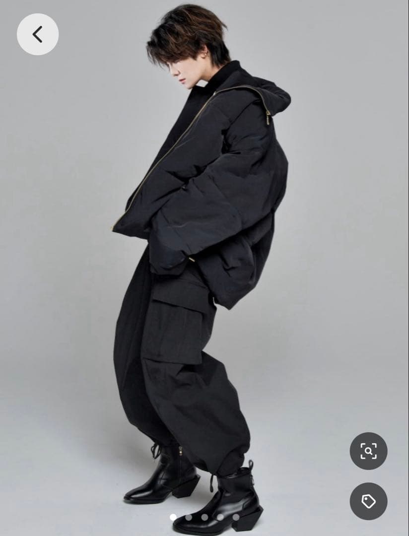 ADRER アドラー 中綿ジャケット ブラック 22秋冬