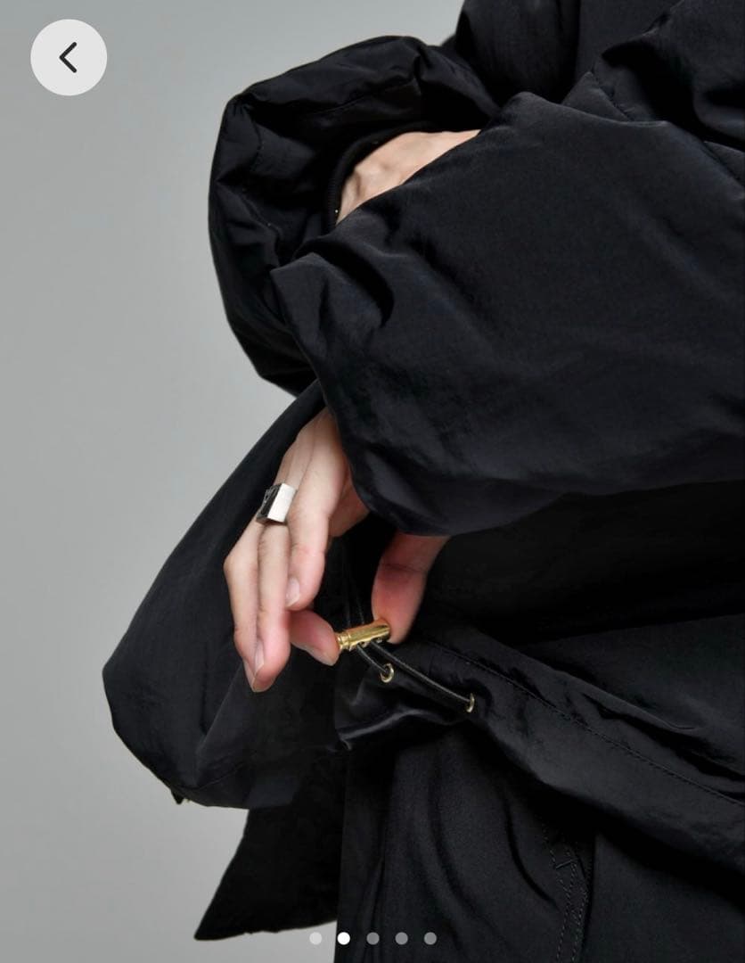 ADRER アドラー 中綿ジャケット ブラック 22秋冬