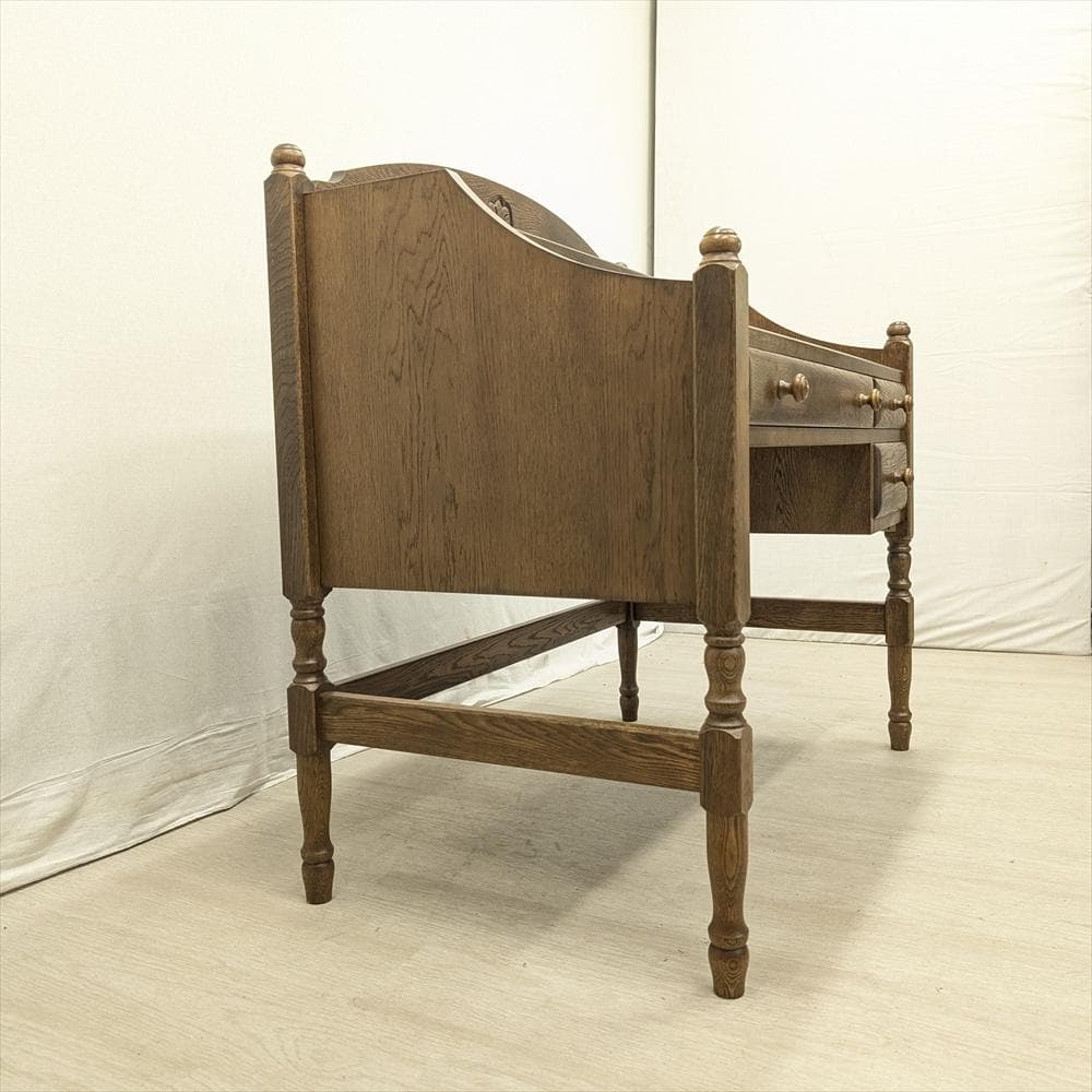 勇峰工芸　楢 ナラ材　学習机　勉強机　ワークデスク　パソコン　書斎　机　作業台