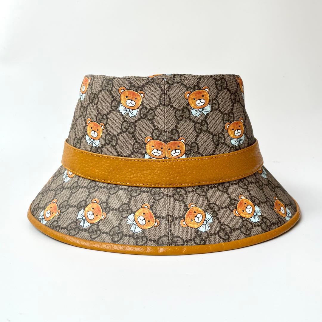美品 グッチ バケットハット テディベア GGスプリーム EXO KAI