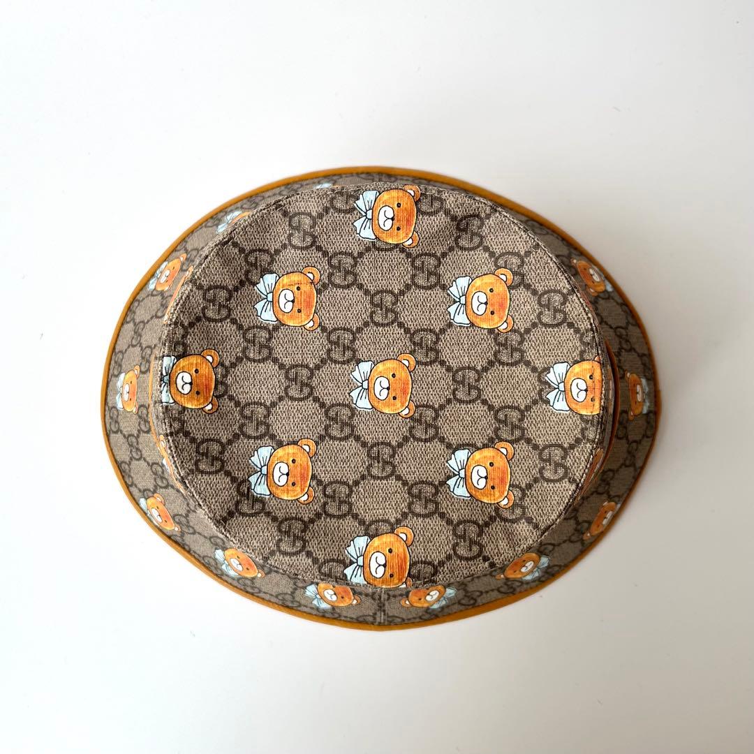 美品 グッチ バケットハット テディベア GGスプリーム EXO KAI