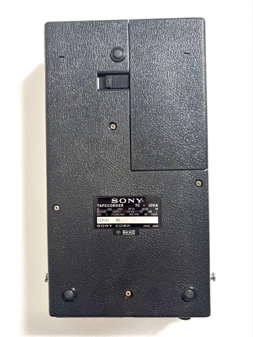 SONY TC-100 カセットテープレコーダー 昭和レトロ ソニー 説明書有り