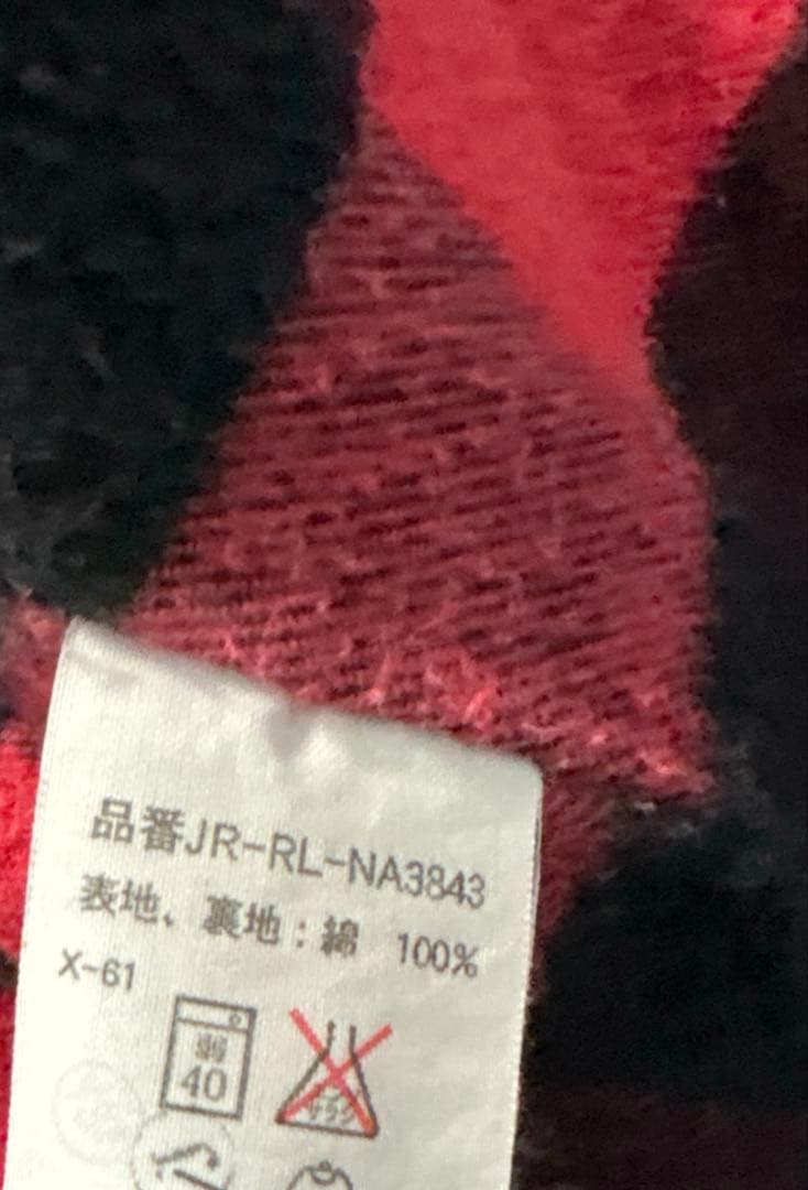 90s ラルフ　裏地赤ネル　XL 短丈ボックス　極上の色落ち　アタリ　襟コーズ