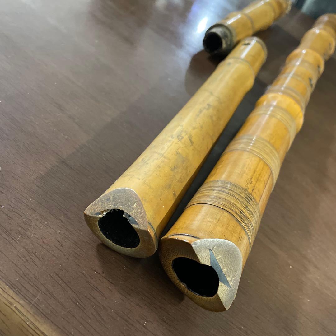 尺八 竹製 2本 ケース付き