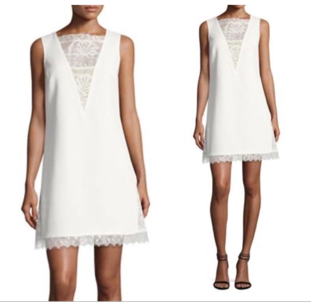 【新品】TADASHI SHOJI テクスチャードクレープ カクテルドレス