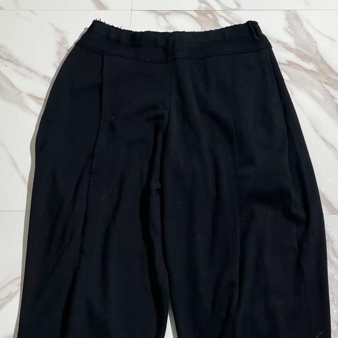 極美品 15AW◎イッセイミヤケ サルエルパンツ ストレッチ素材 ブラック 2