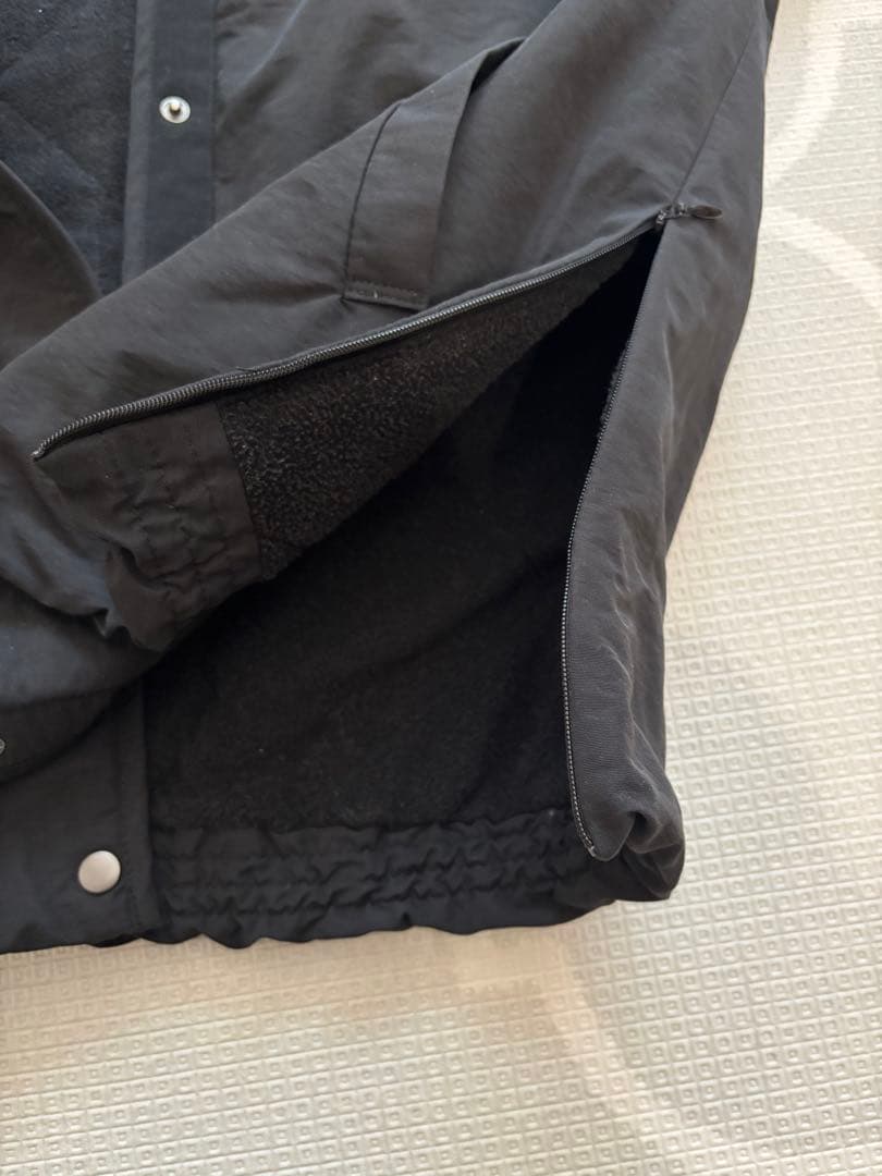 「ふんわり軽くてあったかい」洗えるショート丈コート（中綿入り）　ブラック