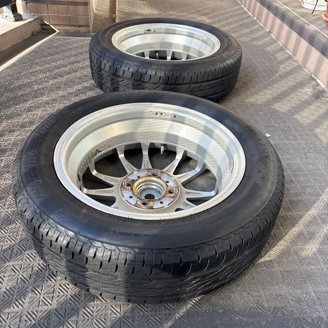 ブリヂストンネクストリー14インチ タイヤ・ホイール４本セット