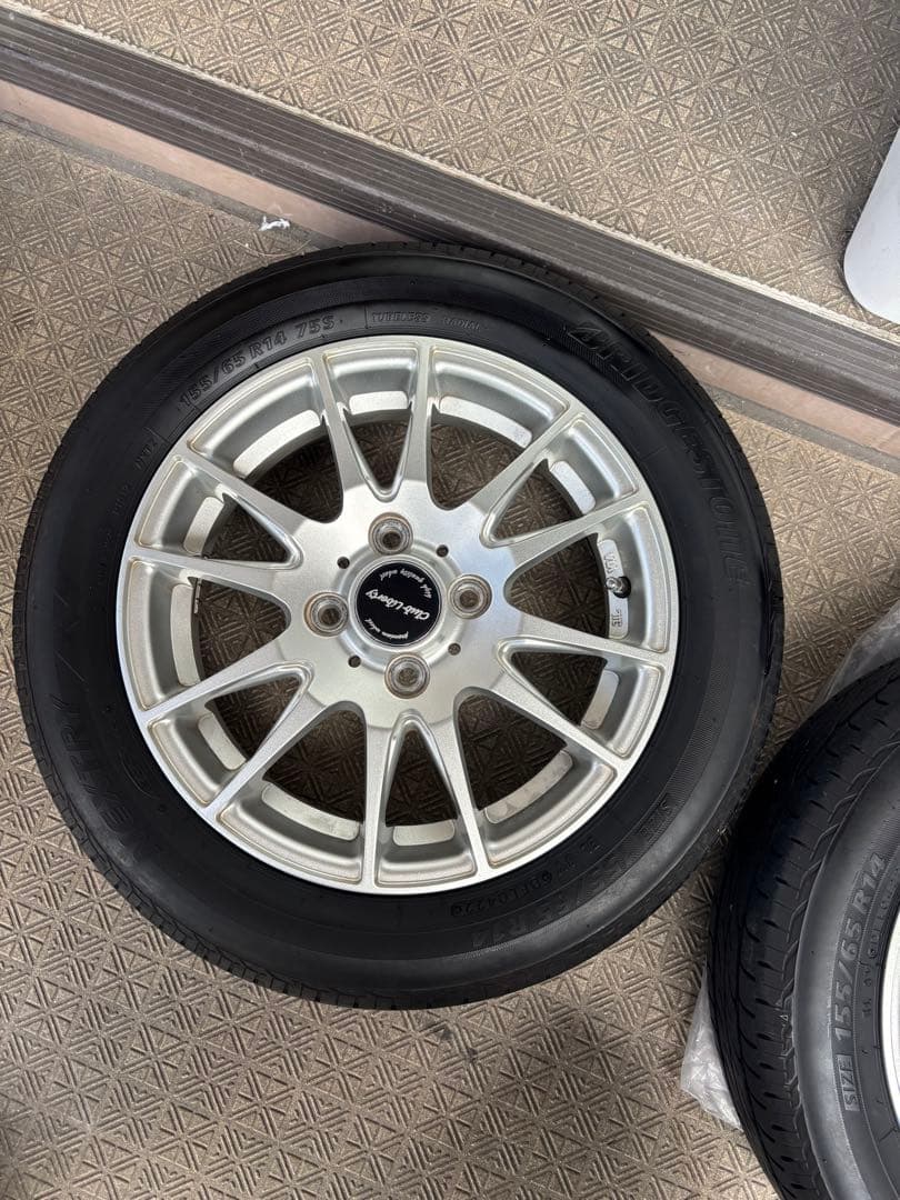 ブリヂストンネクストリー14インチ タイヤ・ホイール４本セット