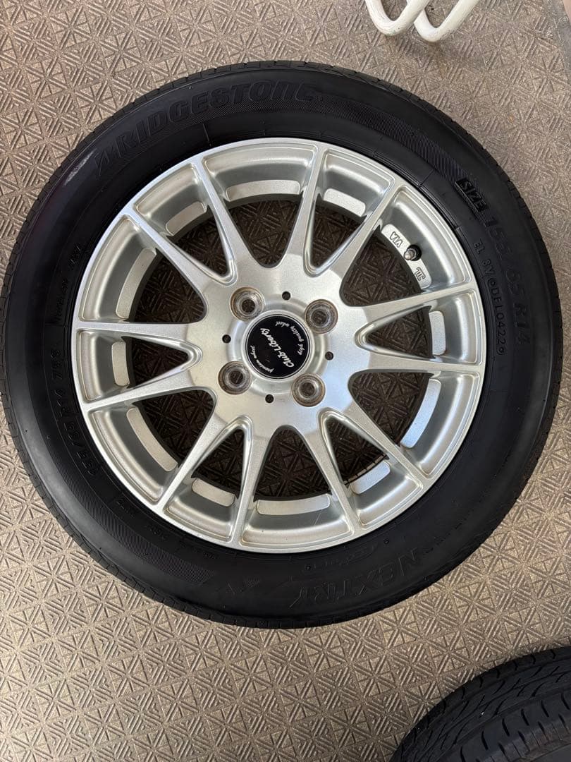 ブリヂストンネクストリー14インチ タイヤ・ホイール４本セット