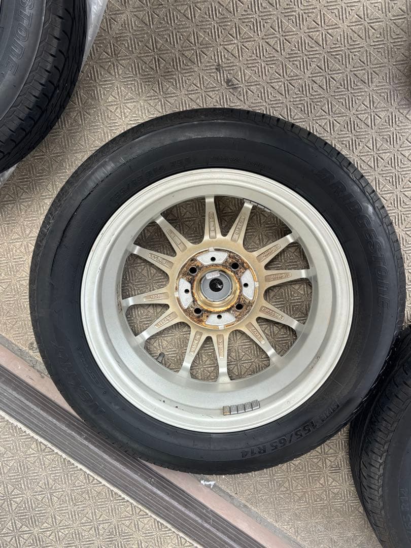 ブリヂストンネクストリー14インチ タイヤ・ホイール４本セット