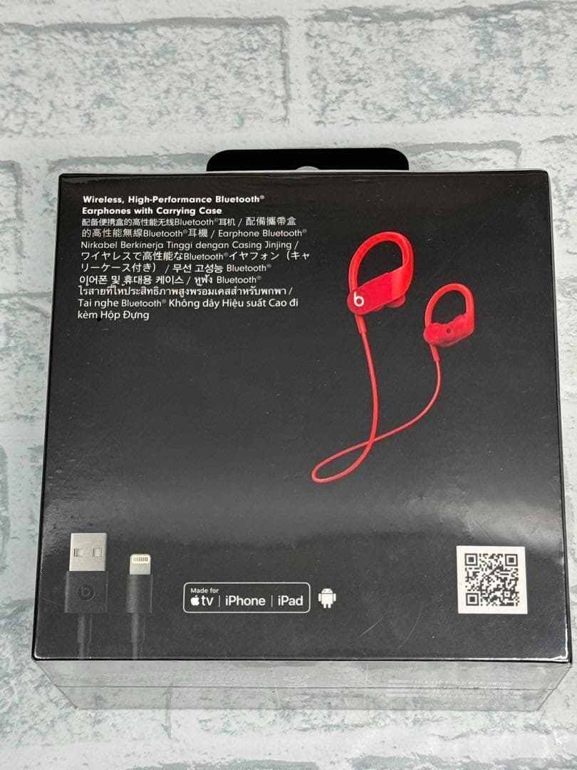 新品　Beats Powerbeats 赤 ワイヤレスイヤフォン