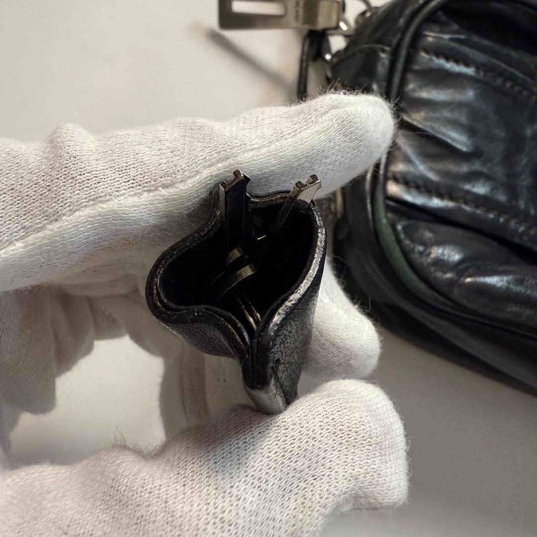 バッグ 1990s Prada leather shoulder mini bag