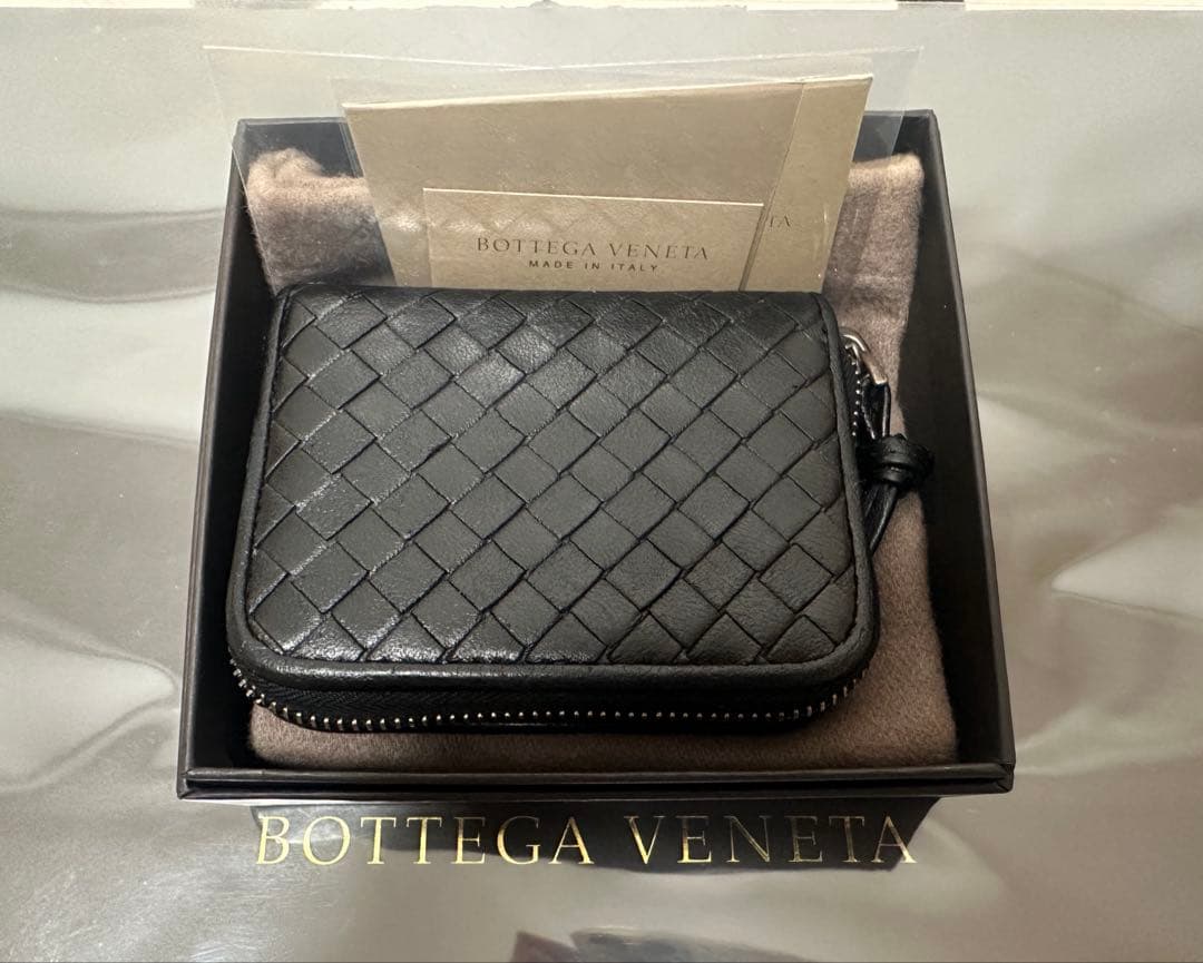 【付属品付】ボッテガヴェネタ イントレチャートケース/ラム/黒1️⃣✨✨