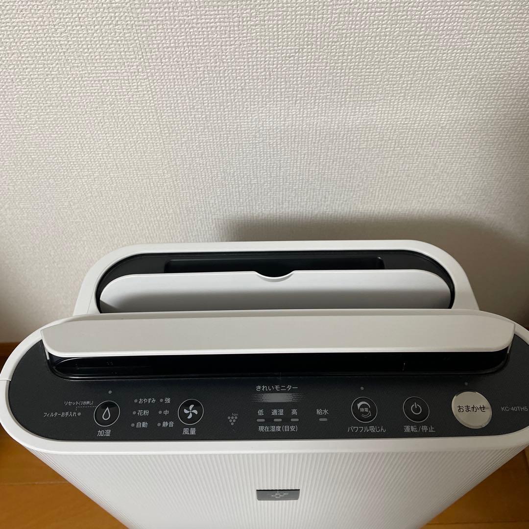 ★美品★22年製シャープ プラズマクラスター加湿空気清浄機 KC-40TH5-W
