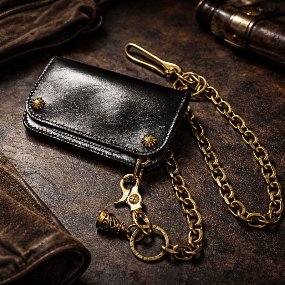 トラッカーウォレット　ミドル　CA008 コードバン引き紐付き