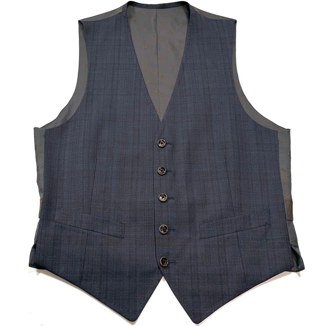 極美品 L相当◎ONLY スリーピーススーツ REDA 裏地総柄 ボルドー 紺