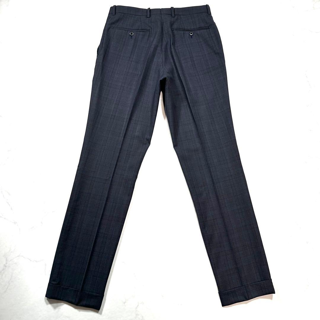 極美品 L相当◎ONLY スリーピーススーツ REDA 裏地総柄 ボルドー 紺