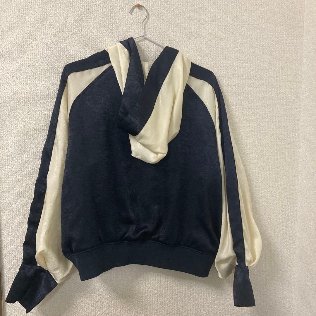 【値下げしました】JEANASIS ネイビー ホワイト スカジャン F