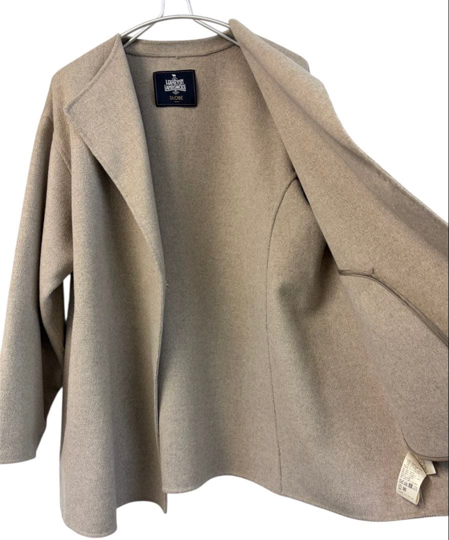 スローブ イエナ HAMILTON ダブルフェイスウールショートコート