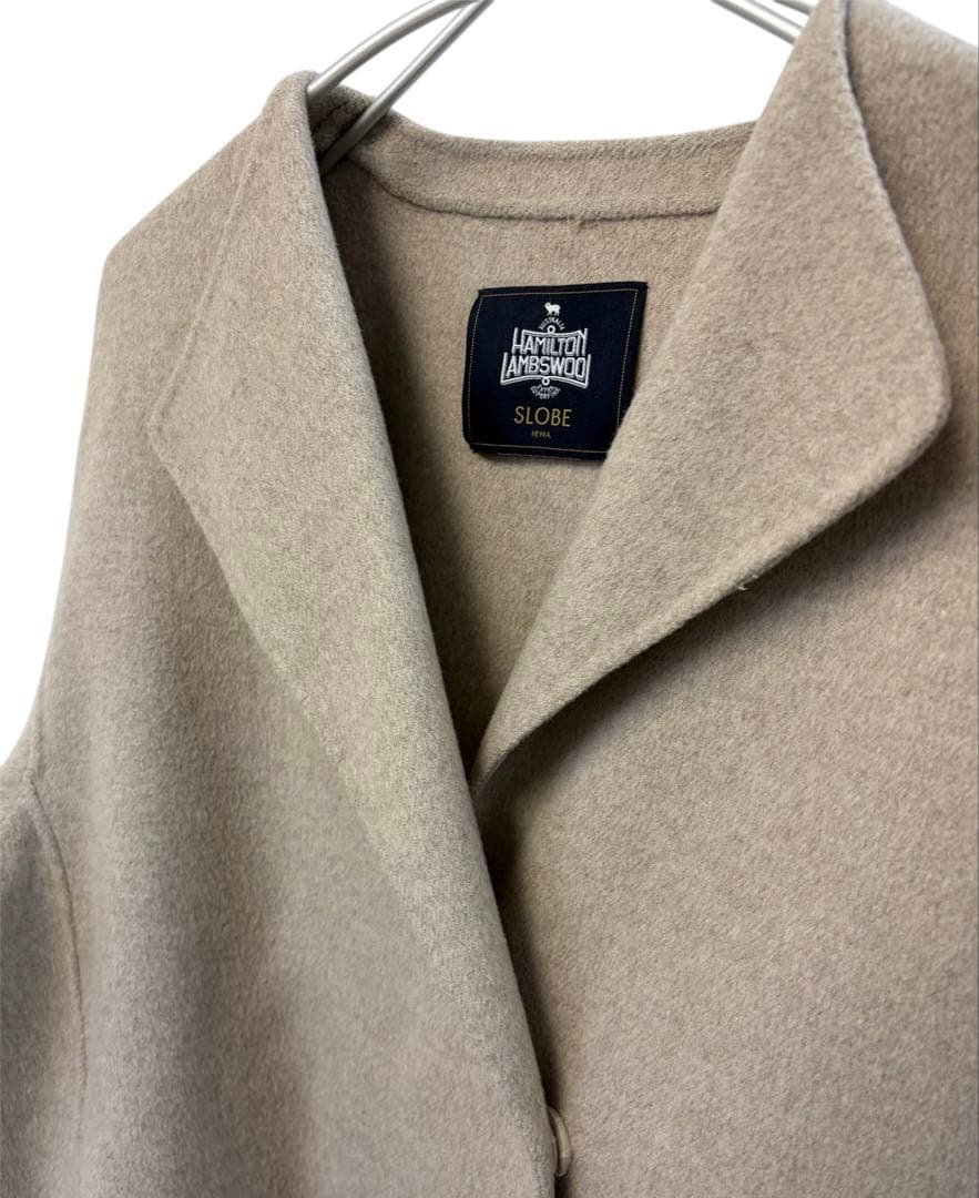スローブ イエナ HAMILTON ダブルフェイスウールショートコート