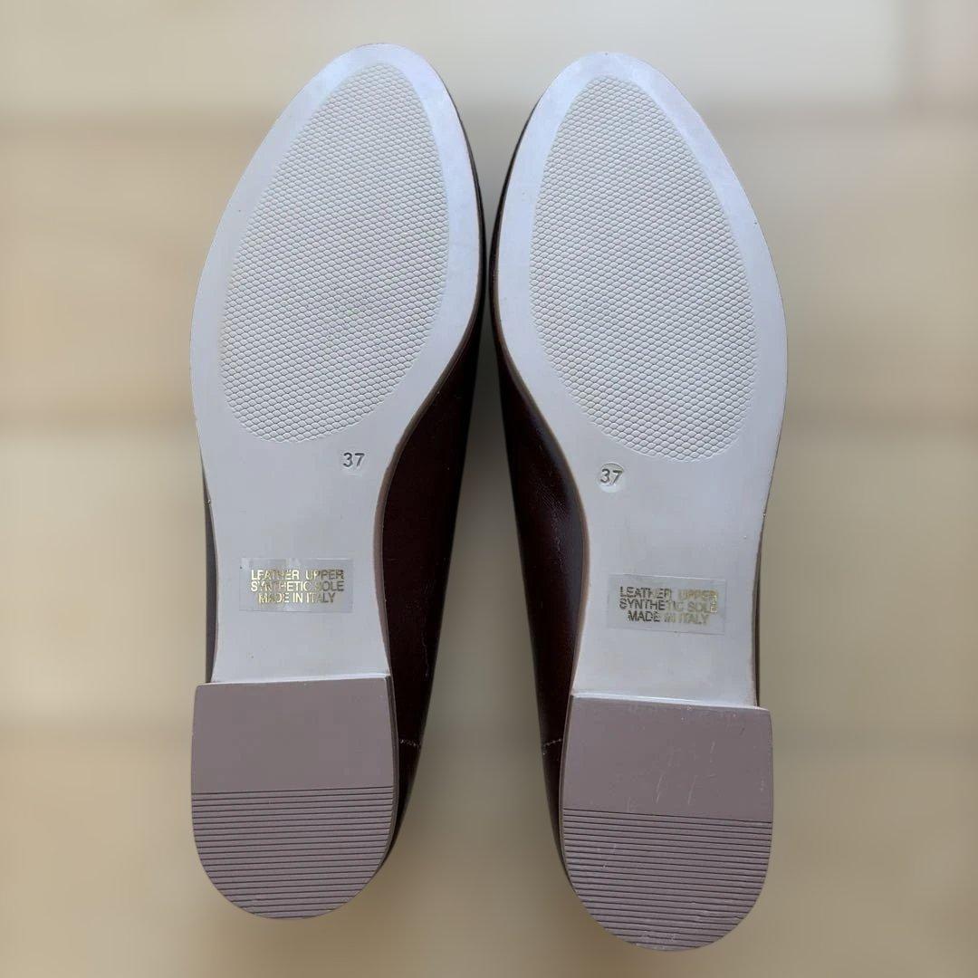 【試着のみ】Stilmodaフラットシューズ/ブラウン/サイズ37