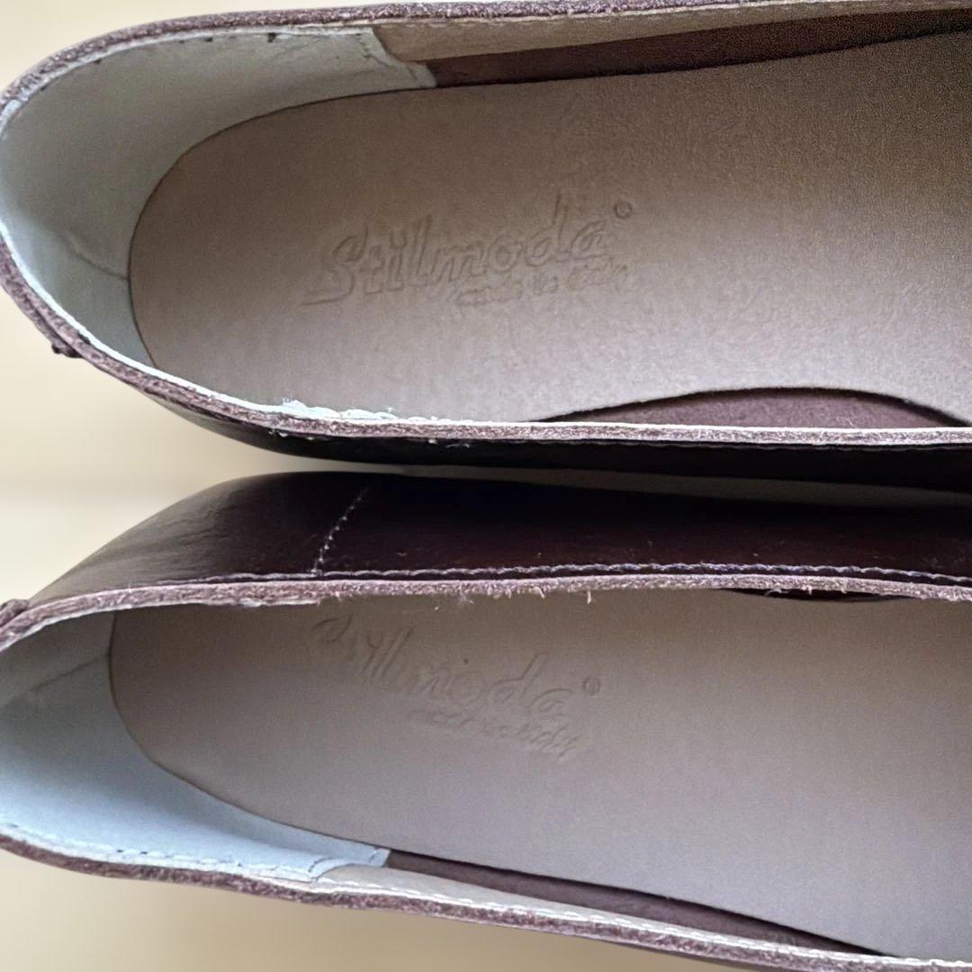 【試着のみ】Stilmodaフラットシューズ/ブラウン/サイズ37