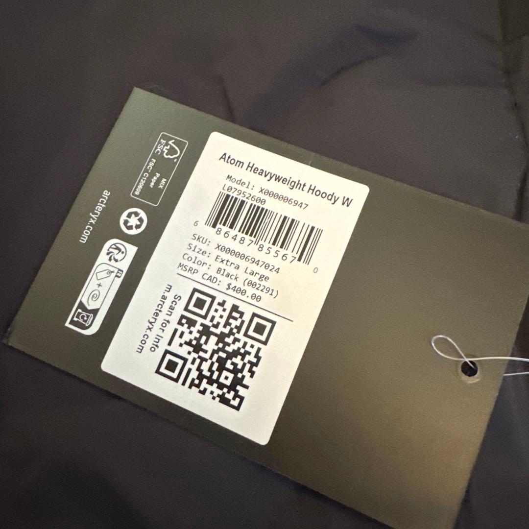 カナダ購入正規品Arc'teryx ATOM HEAVYWEIGHT HOODY