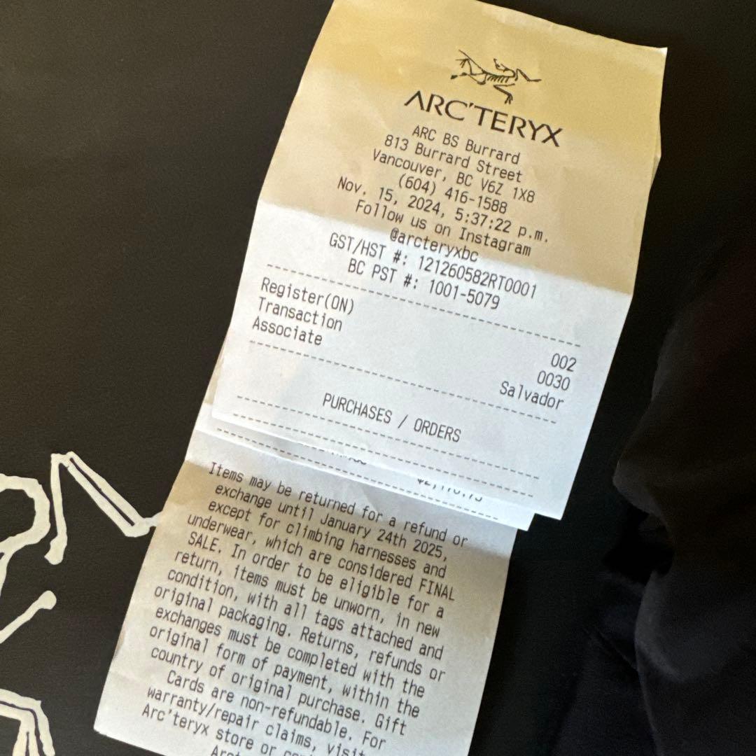 カナダ購入正規品Arc'teryx ATOM HEAVYWEIGHT HOODY