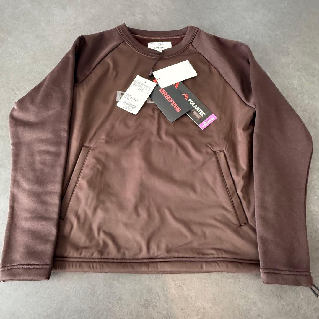 ☆新品未使用☆ブリーフィング ポーラテックウインドブロッククルーネックXS