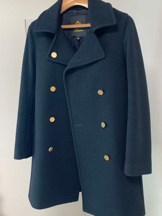 【美品】DRAWER ドゥロワー　コート　ブラック　36