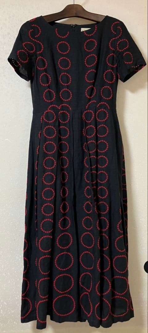 Sybilla シビラ　リング柄リネンワンピース　タグ付き