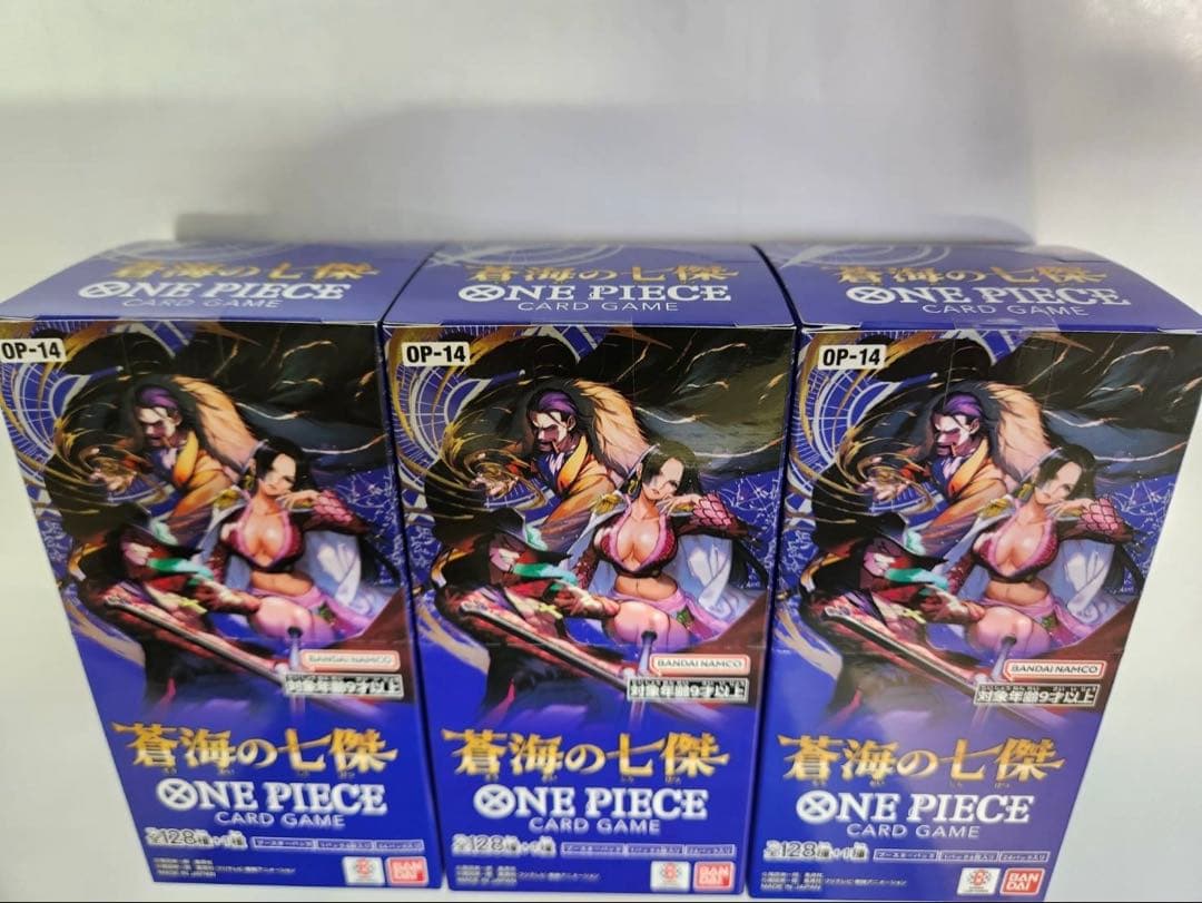 ワンピースカード蒼海の七傑　BOX 3BOX 【新品未開封テープ付き】