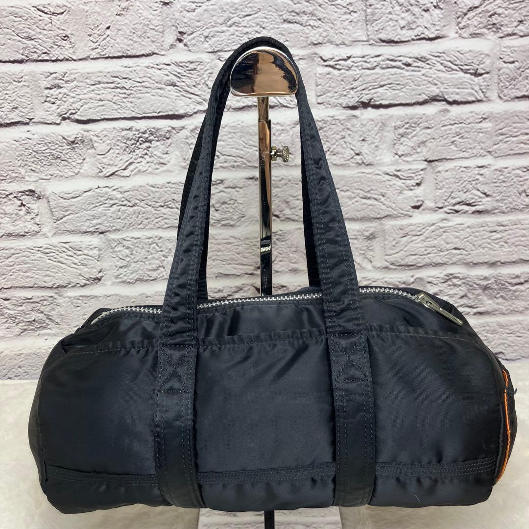 未使用級 ポーター タンカー ドラム ダッフル ミニボストンバッグ Sサイズ 黒