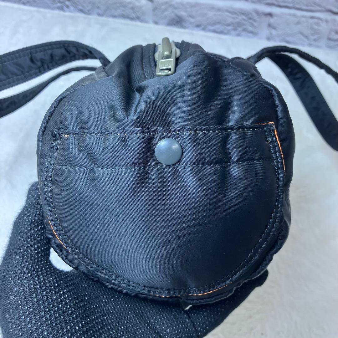 未使用級 ポーター タンカー ドラム ダッフル ミニボストンバッグ Sサイズ 黒