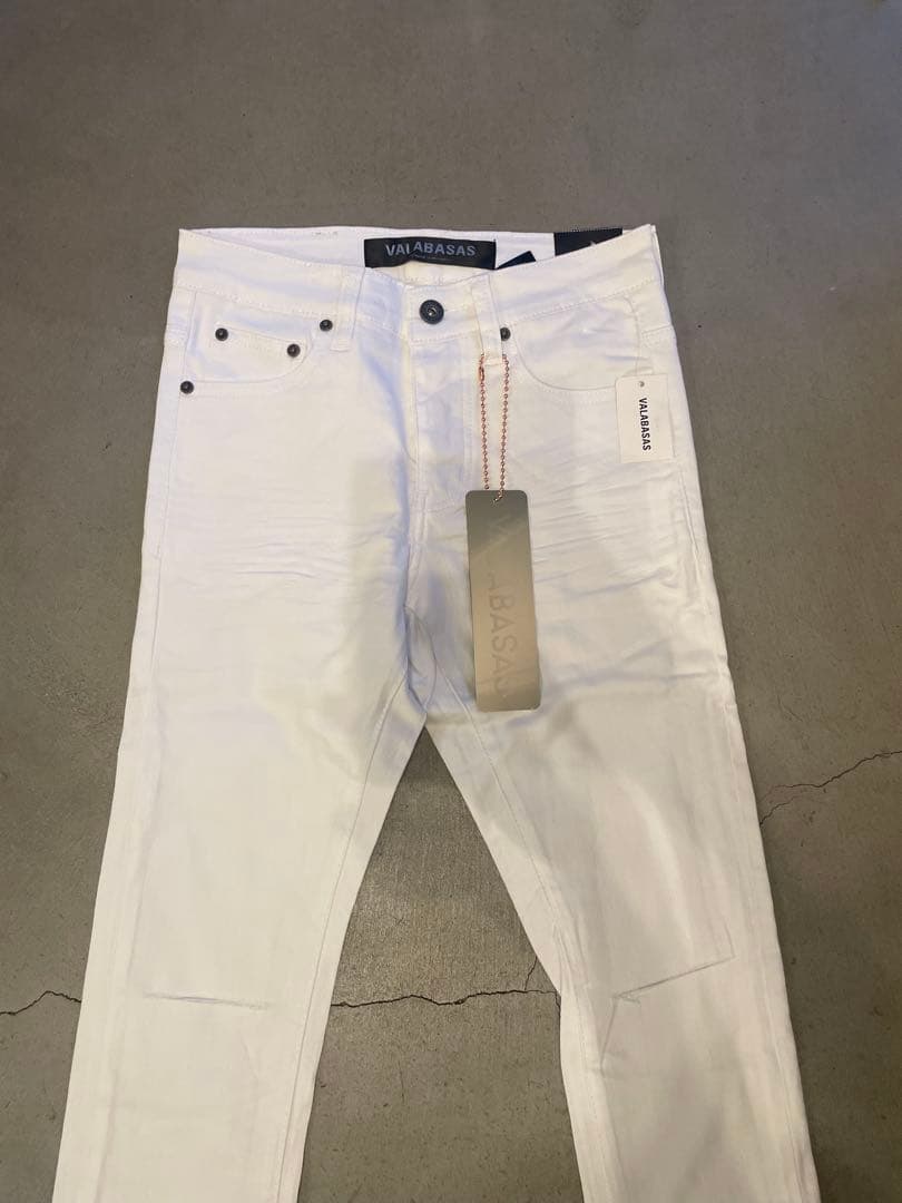 VALABASAS バラバサス ホワイト スキニーデニム 28 新品未使用