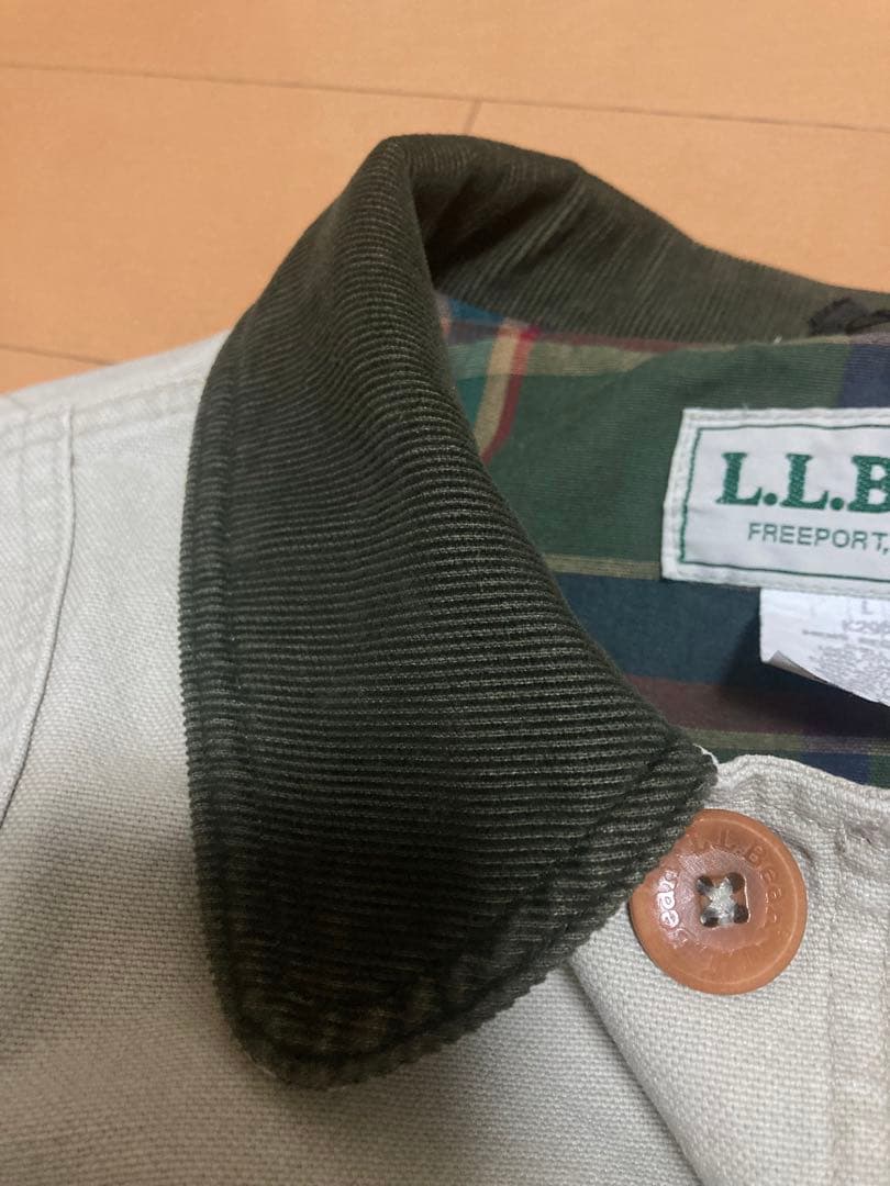 80s L.L.Bean カバーオール ベージュ ハンティングジャケットサイズL