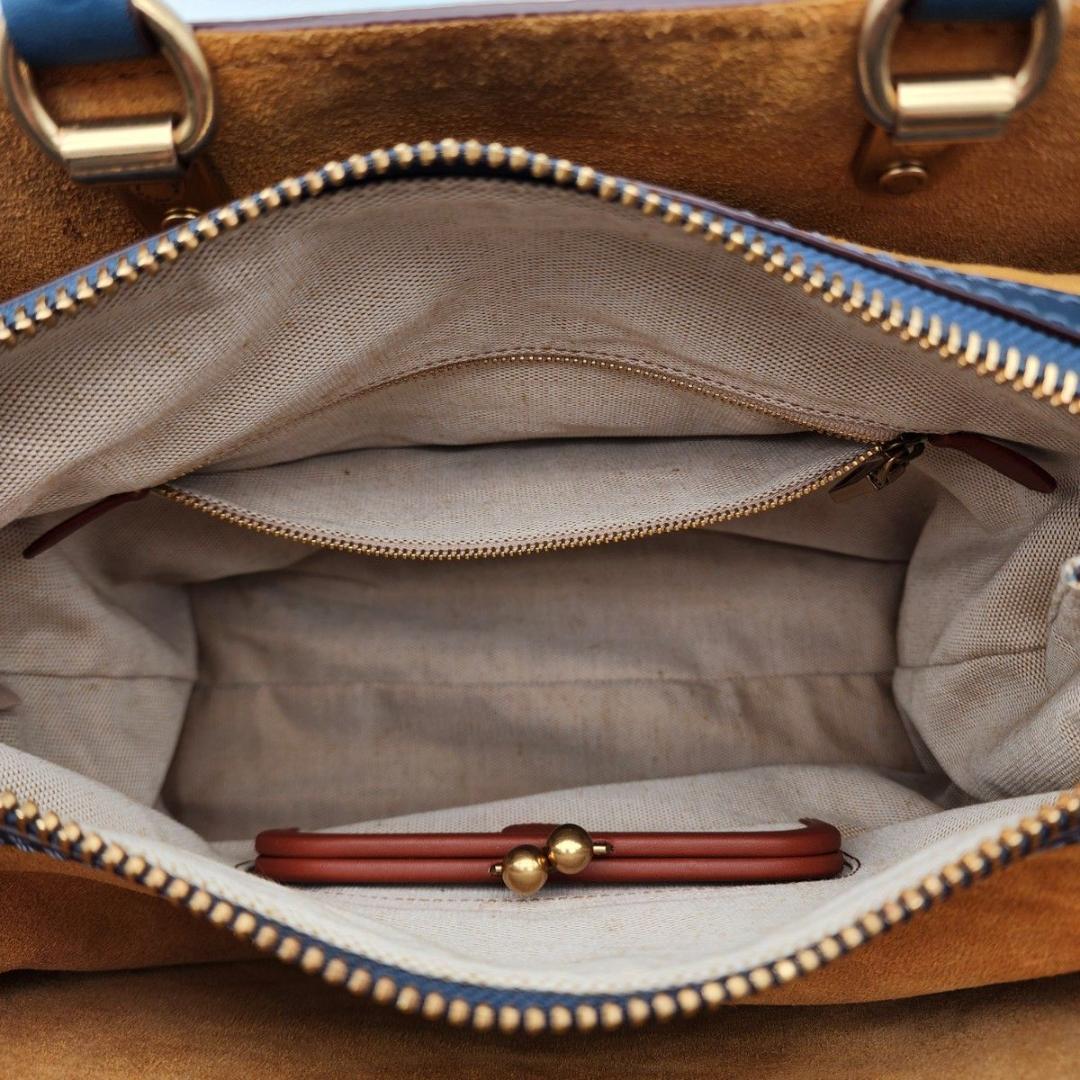 COACH コーチ ハンドバッグ ショルダーバッグ レザー ブルー 20315.