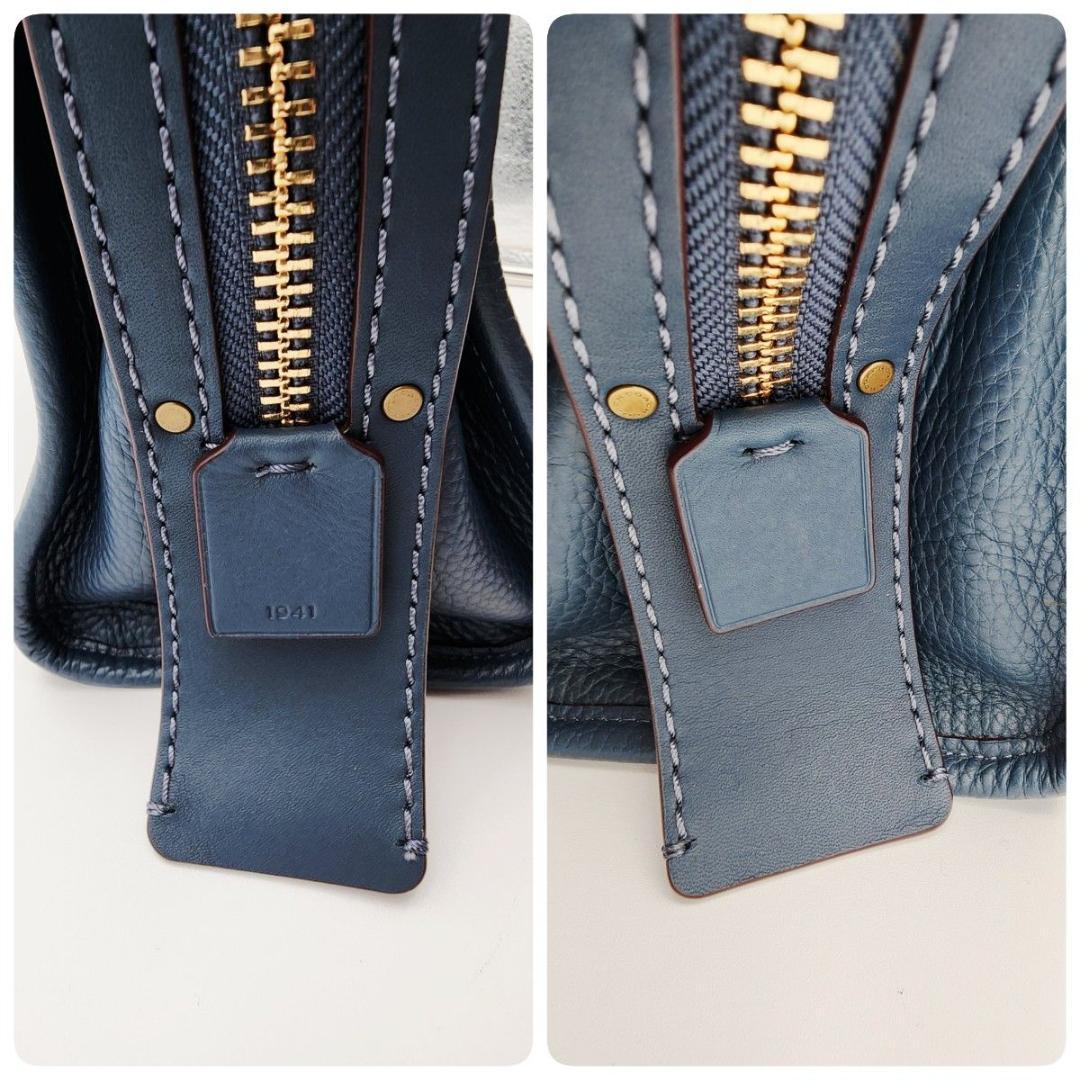 COACH コーチ ハンドバッグ ショルダーバッグ レザー ブルー 20315.