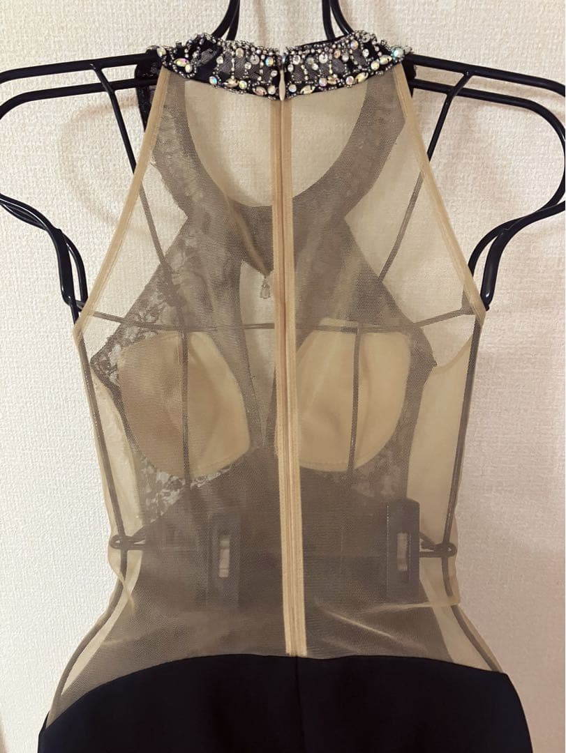 定価3.5万今期新作ANGEL Rホルダーネック超高級キャバドレス黒S