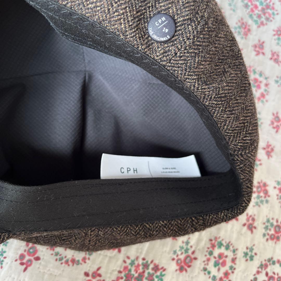 帽子 CPH 530WH WOOL HERRINGBONE CASQUETTE M/L