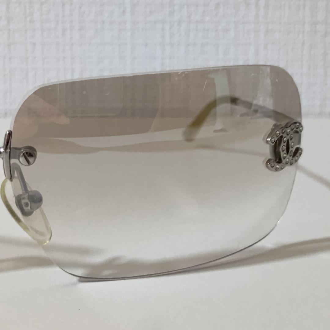 CHANEL シャネル シルバー リムレス サングラス 4017-D 希少