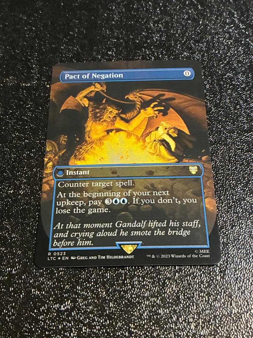 MTG 指輪物語　ホリデーリリース　英語版　否定の契約　銀幕foil