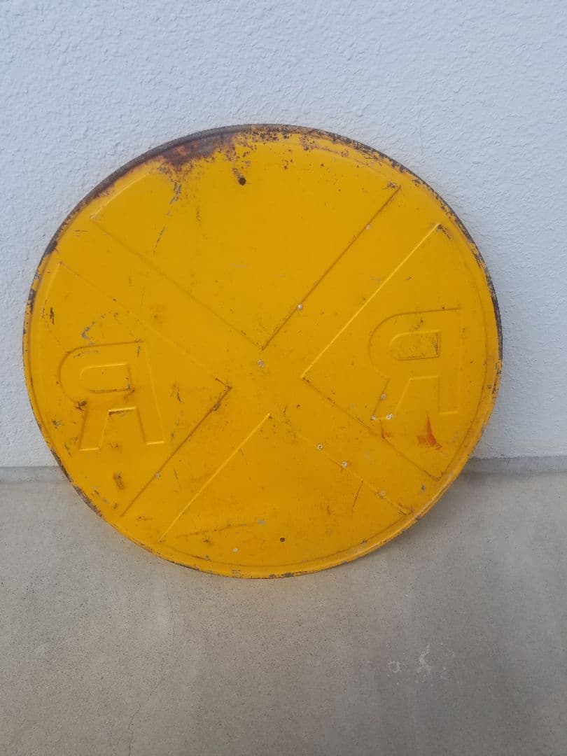 60～70´S R✕R ロードサイン 踏切 看板 アメリカ ヴィンテージ