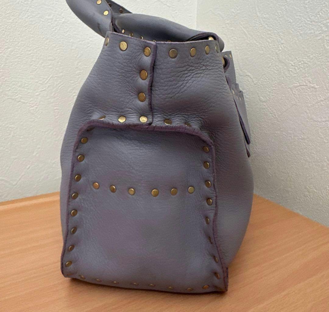 値下交渉可_CELINE セリーヌ ブギーバッグ スタッズ レザー ハンドバッグ