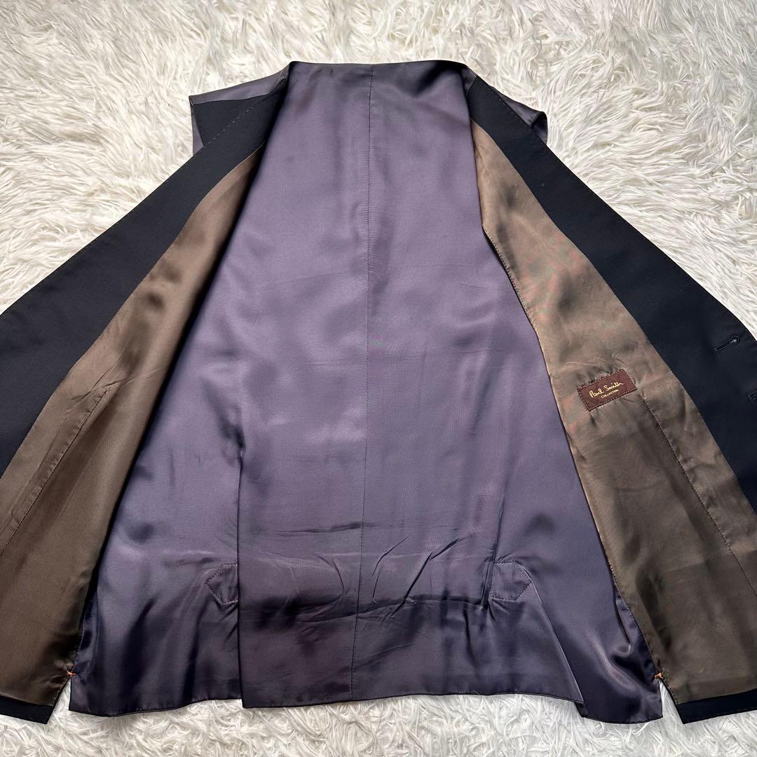 希少 極美品 ポールスミス 薔薇柄 花柄 ゼニア 3ピース セットアップ黒 MX