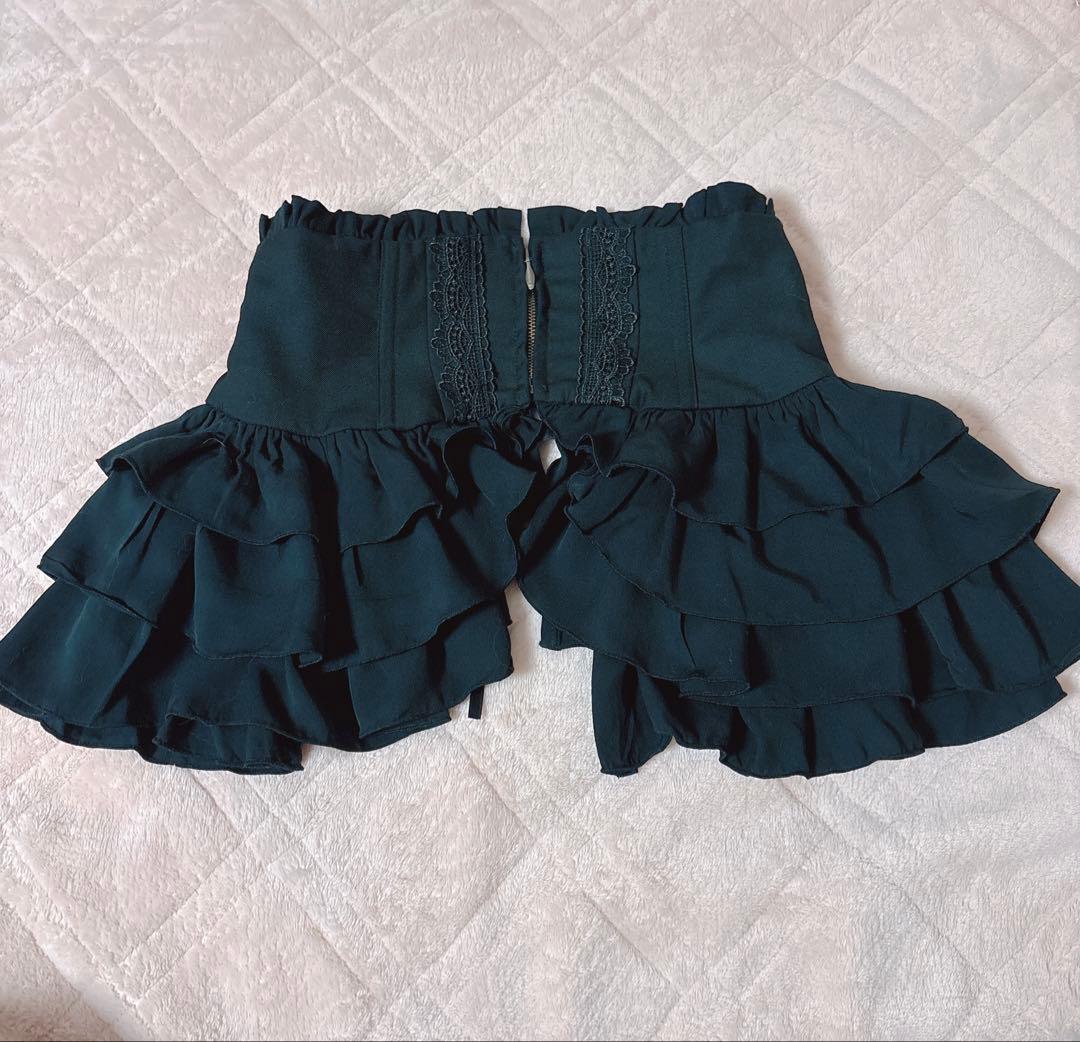 Sheglit Rippleフリルコルセット シェグリット オーバースカート