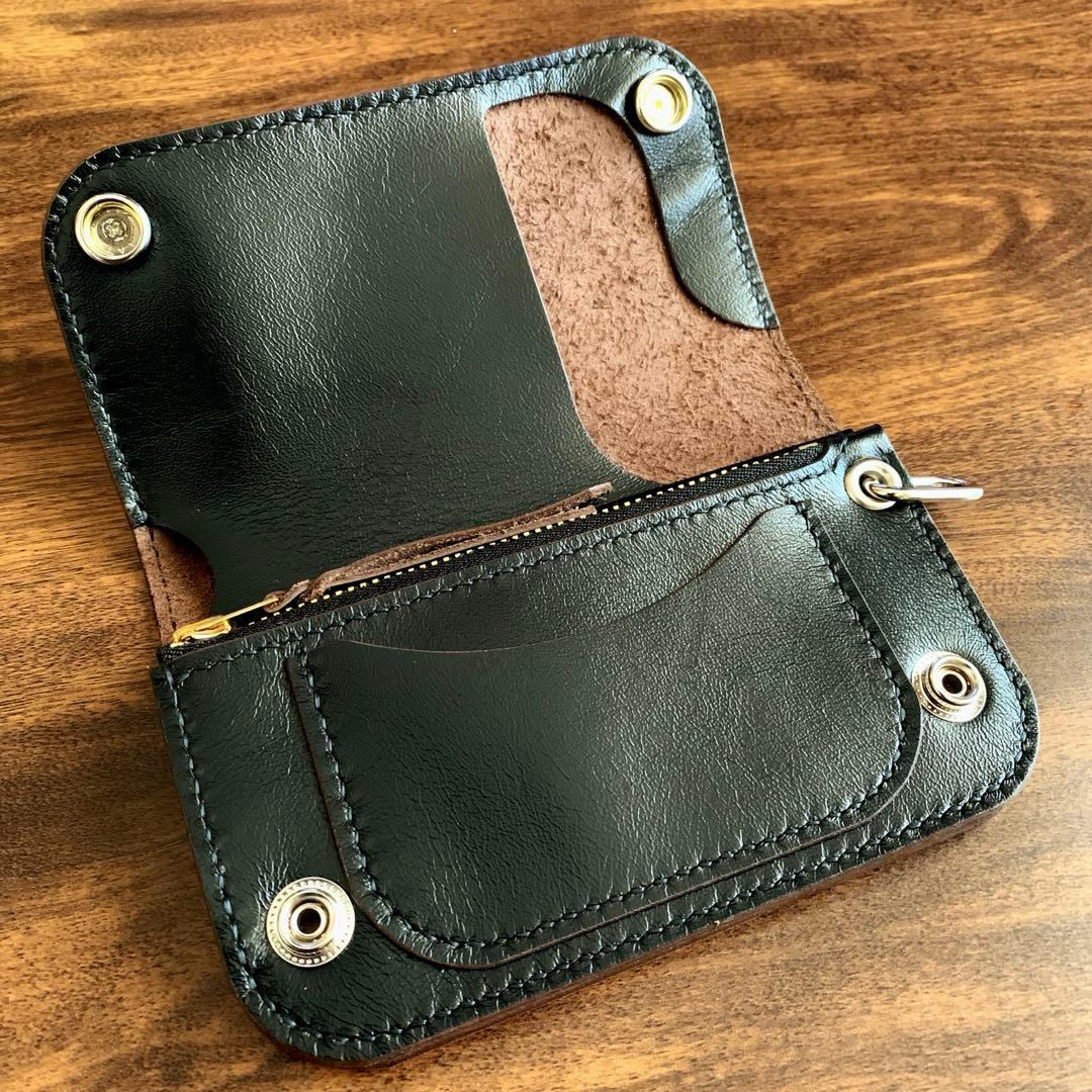 トラッカーウォレット　handmade CA00X 馬革×牛革
